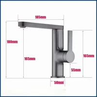Zinc Alloy Single Holder Single Hole Washbasin Tap for Bathroom 360 Degrees Rotation Basin Mixer Sink Faucet With Hose 6