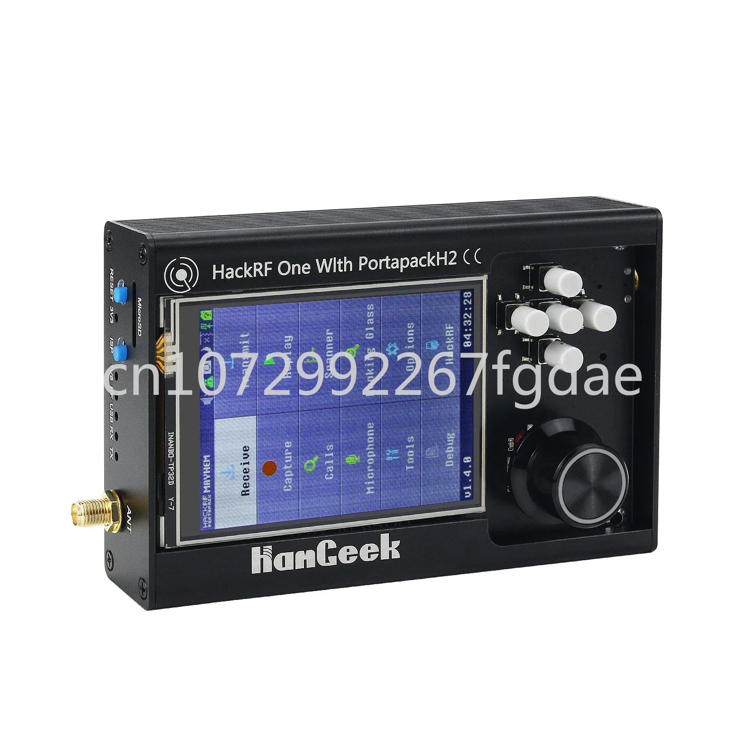 

100% HackRF One R9 V1.7. X+3.2 "PortaPack H2/Antenna/SD Card Software Defined Global Map GPS Simulator Radio Reception