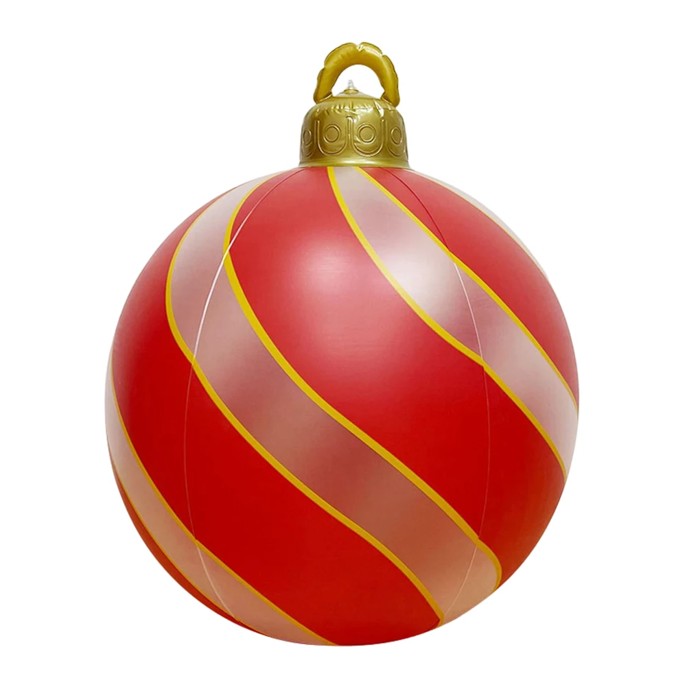 60CM Christmas Inflatable Ball Water-Proof Inflated  Ball Colorful Large Porch Courtyard Ornaments