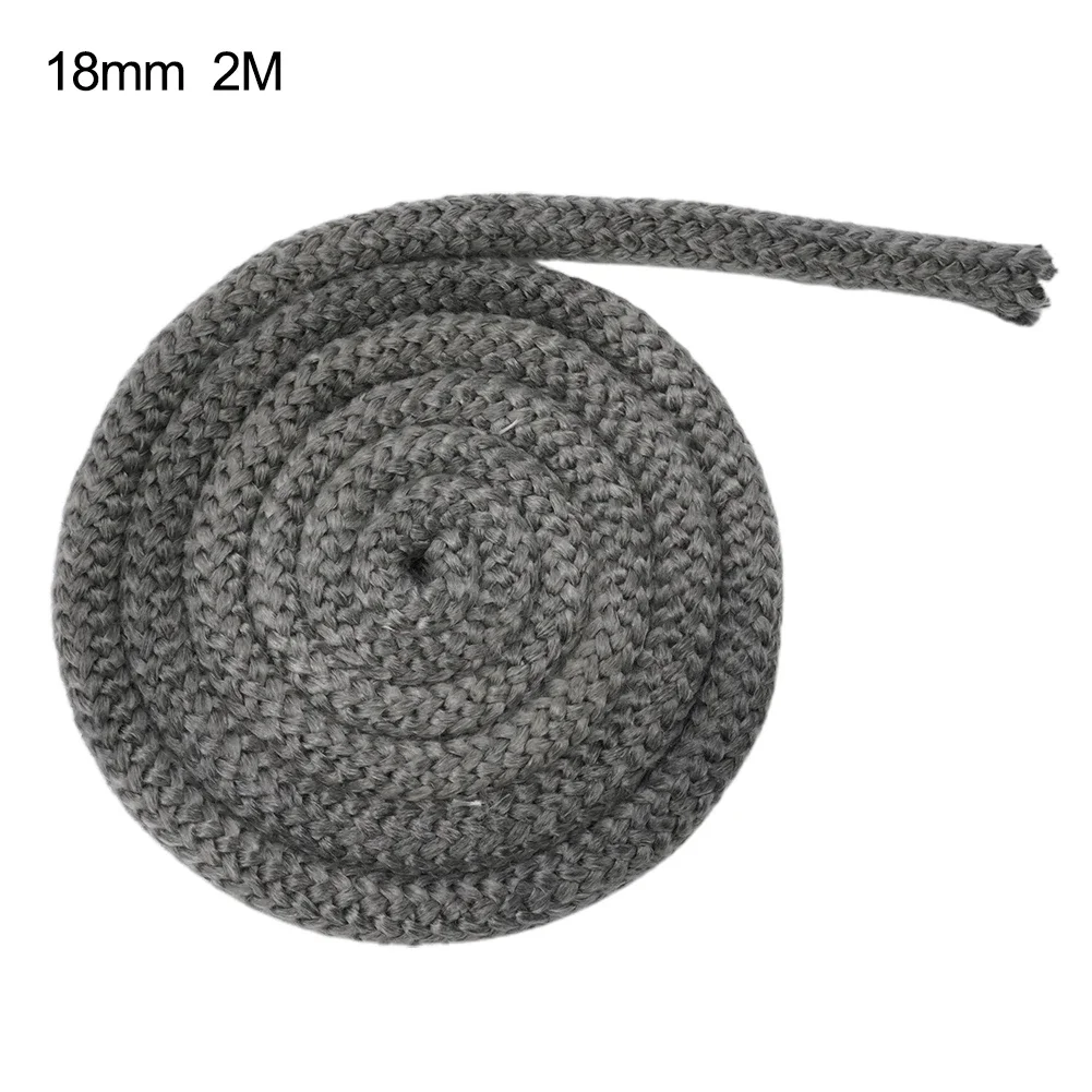 Black Stove Rope Fireplace Gasket Cord 18/20mm 2m Length fireplace sealing rope
