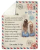 POR AVION CARTA A MI MAMA CON CARIÑO TU HIJA| Comfortable high-quality fleece Sherpa woven blanket 2