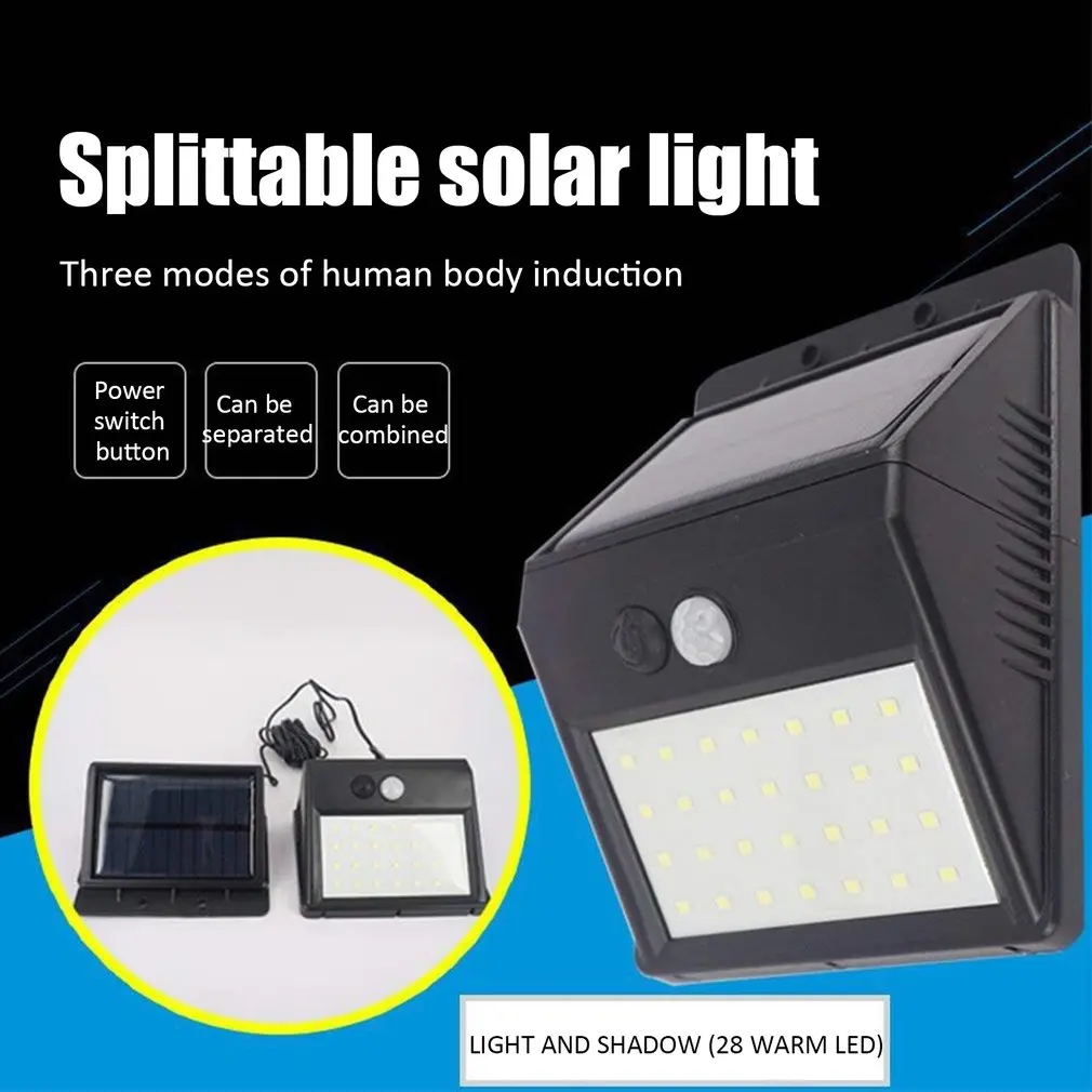 

2022 New Solar 30 Led Light Outdoor Lamp Body Induction Wall Light Waterproof Solar for Garden Street Lamp Outdoor Lighting