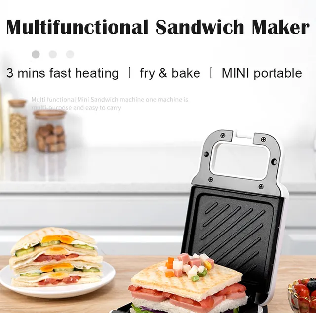 Hamburger Maker Household Small Breakfast Machine Multi-Function Light Food  Machine Bread Sandwich Machine Waffle Machine - AliExpress