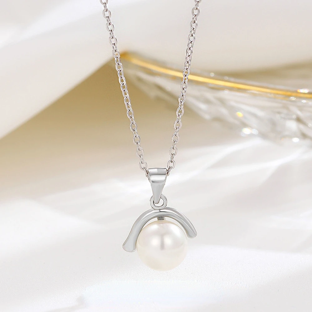 

Модные жемчужные подвески YYSUNNY из стерлингового серебра 925 пробы для ожерелий женское ожерелье с круглой цепочкой Бесплатная доставка Рождественский подарок для девочек