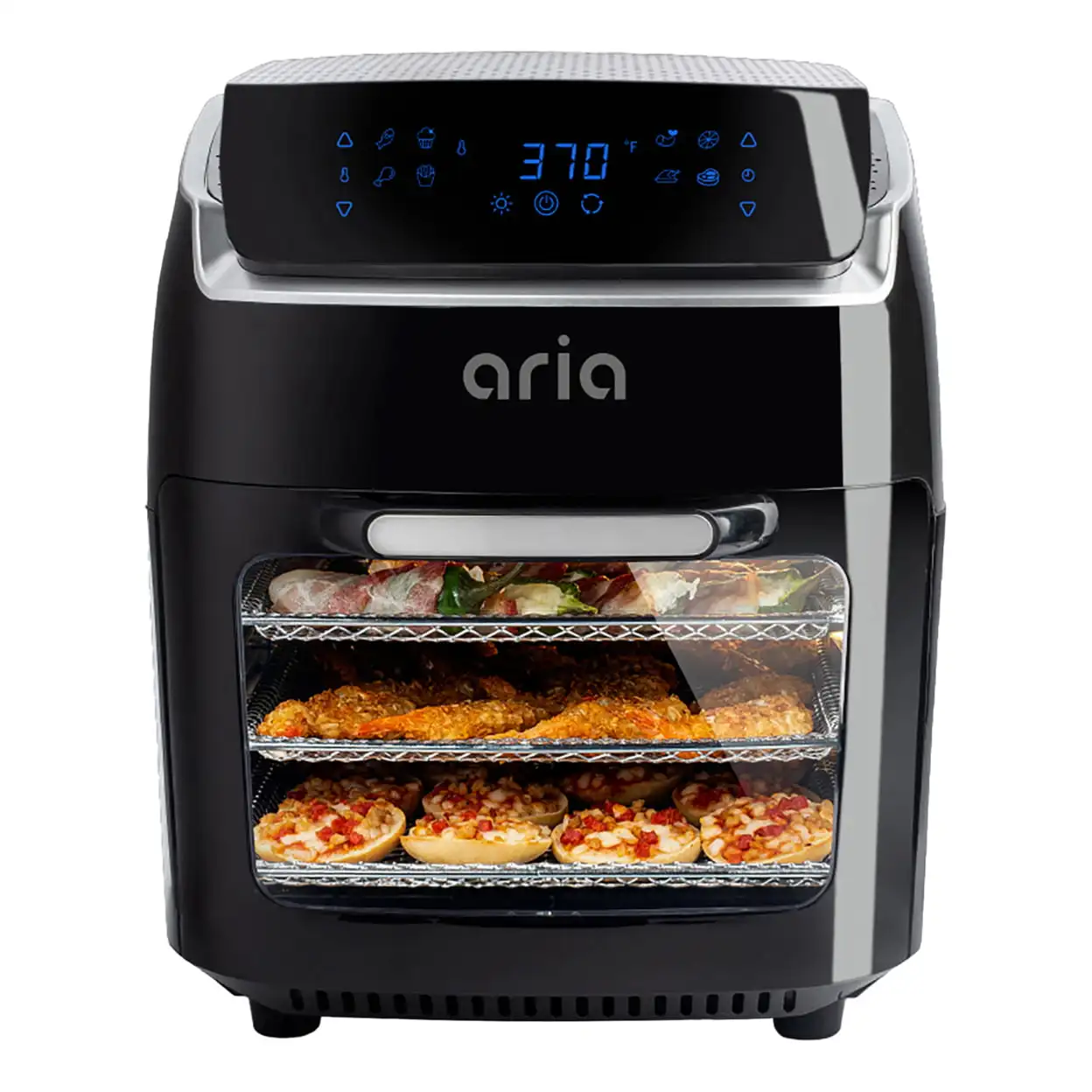 Aria 30 Qt. Touchscreen Toaster Oven with Recipe Book, Brushed Stainless  Steel