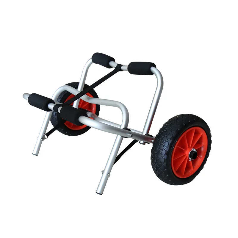 Folding trolley carrier kayak kit kayak transport trolley with two airless wheels ,suitable for kinds of kayak with plug holes