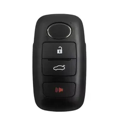 Enhanced Smart Remote Car Key Shell Cover with Uncut Blade - 5 - Button Replacement (3 - 1 Button)