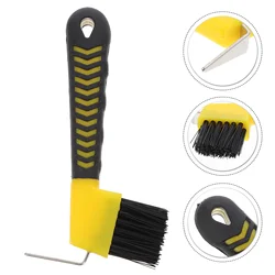 Anti-Slip Grip Hoof Pick Rubber With Brush Nylon The Tools Hoof Care Grooming Brush Professional Cleaning Tools