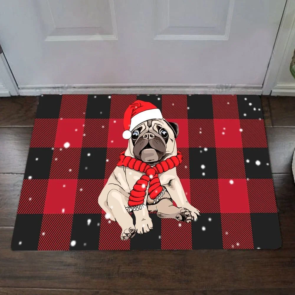 3D Cartoon Pitbull Dog Area Rug,Carpet Rug for Living Room Bedroom Sofa  Doormat Kitchen Decoration,Pet Mat Non-slip Floor Mat