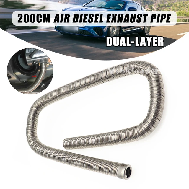 24mm Dual-schicht 60cm Auto Heizung Auspuffrohr Luft Diesel