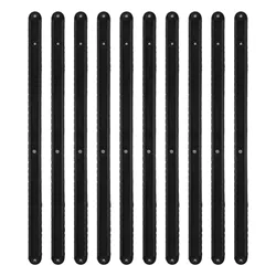 10 - Piece Set of Plastic Drawer Slides - Smooth - Glide Replacement Runners in Various Lengths (Black 298mm)