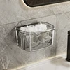 Bathroom Wall-mounted Washcloth Storage Box Drainage Hollow Wash Cup Storage Rack Bathroom Punch-free Storage Rack 6