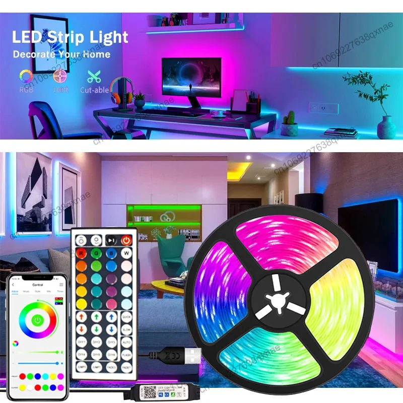 

RGB LED Lights for Room Decor Led TV Backlight Neon Lights Led Strip Lights SMD5050 Luces Led 1-5m 10m 15m 20m 30m