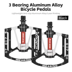 WEST BIKING Premium Aluminum Anti - Slip Bicycle Pedals (Black)