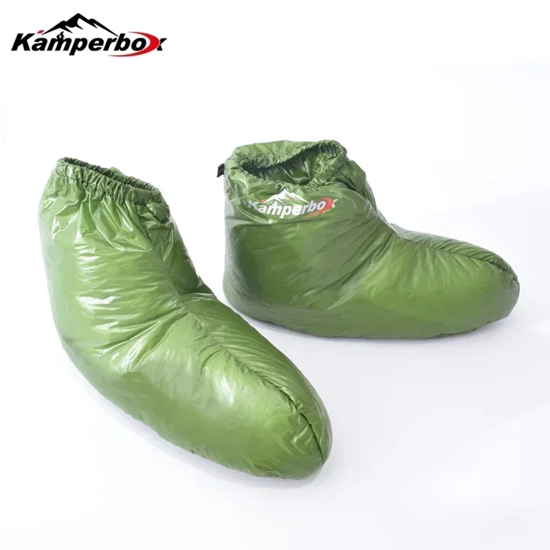 Kamperbox Down Slippers Down Socks Camping Booties Sleeping Bag Camping Socks AQ3