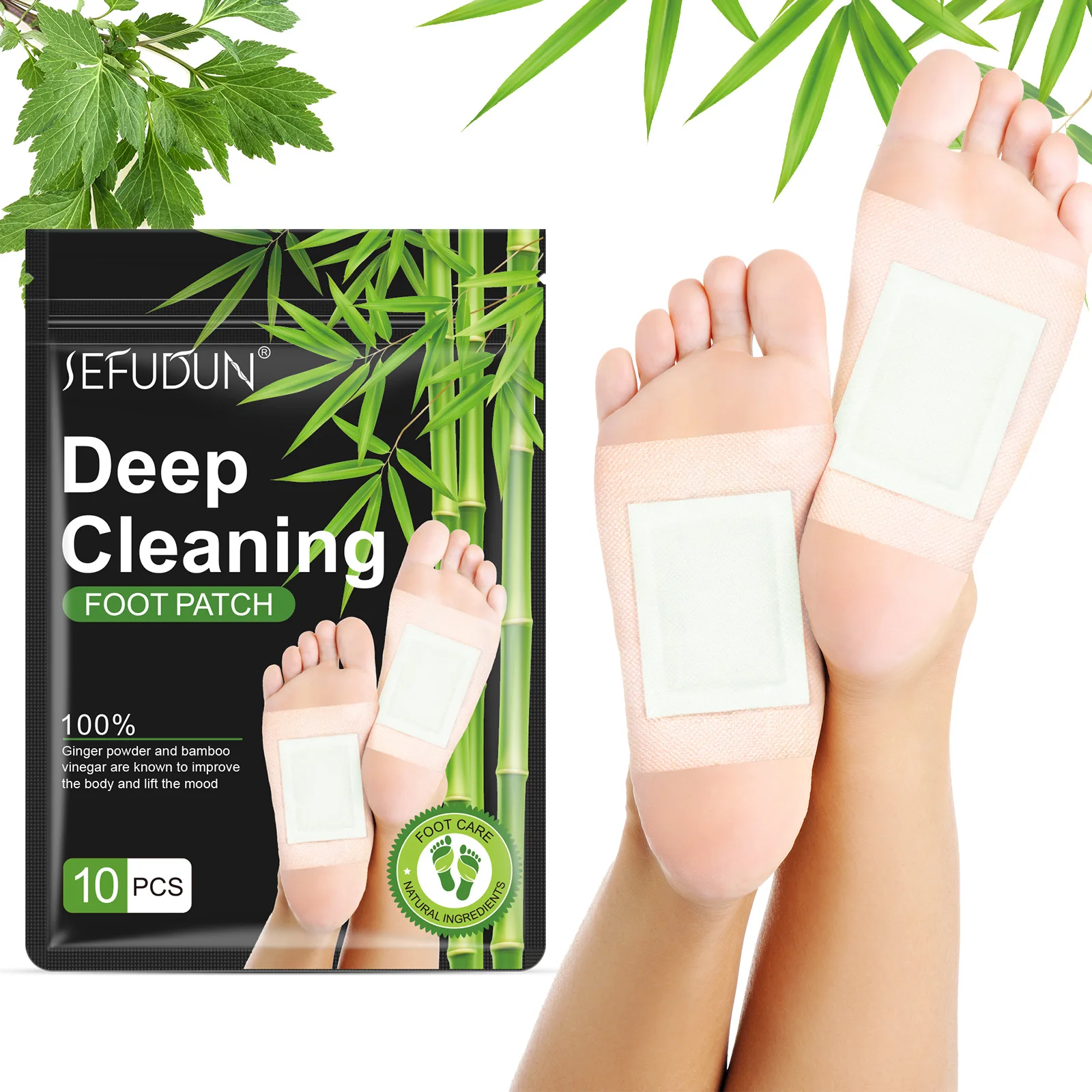 Relaxing and Rejuvenating Foot Patch by SEFUDUN - 10 Pcs/Bag