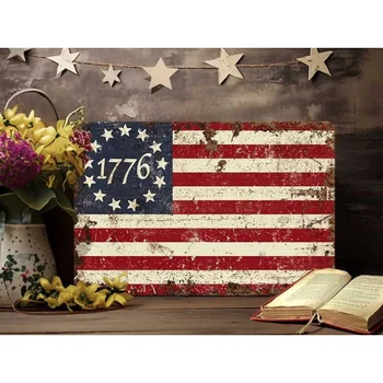 Patriotic American Flag Wall Sign 1