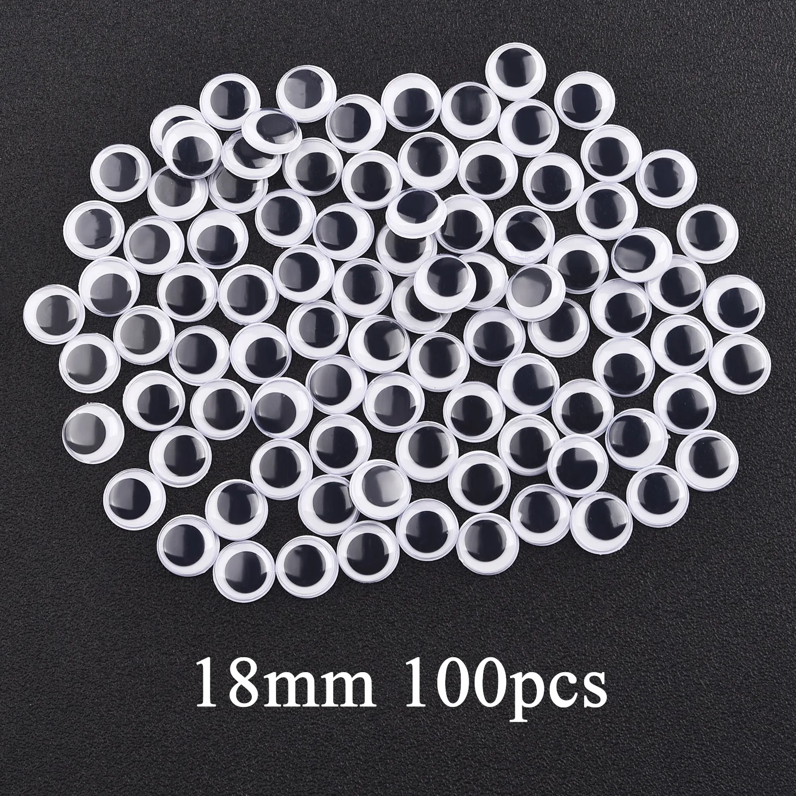 DIY Movable Simulation Eyeball - Self-Adhesive Craft Supplies