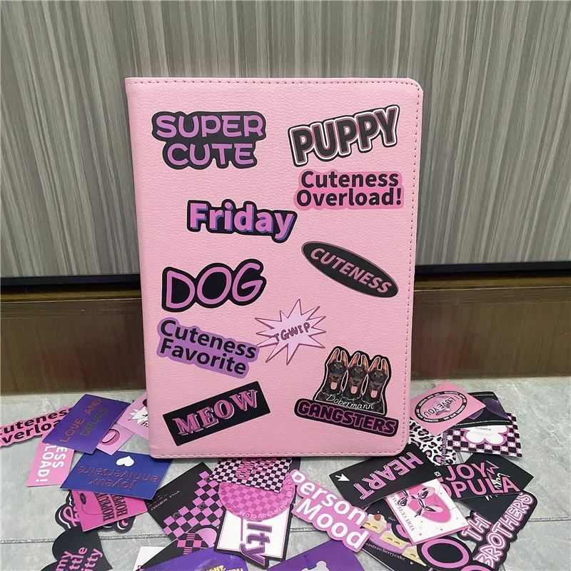 Enhanced Rotating iPad Mini Protective Case with Sticker