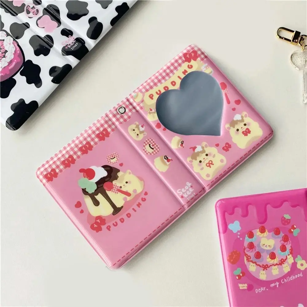 Cute Kawaii Love Heart Hollow ID Holder Card Stock Binders Albums Name Card Book Photocard Holder Photo Album Kpop Binder