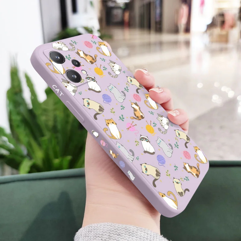 Elegant Liquid Silicone Cat Phone Case - Durable and Stylish Cover