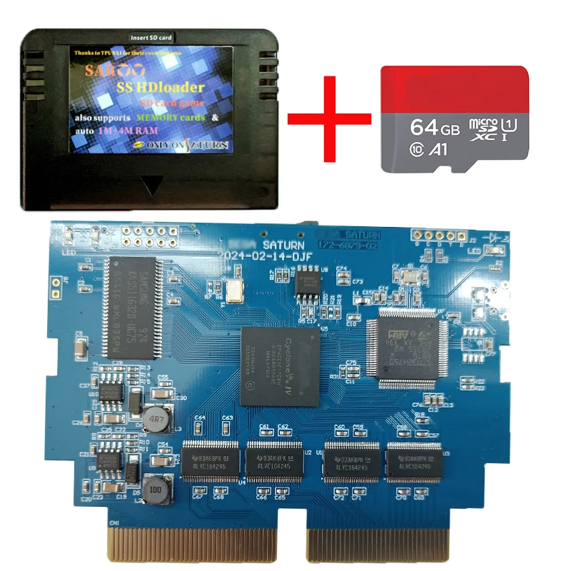 セガサターン SAROO バージョン1.35 SDカード付き ディスクレス セガサターン SAROO バージョン1.35 SDカード付き ディスクレス
