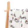 HappyFlute 120*110CM Digital Print 4PCS Set Bamboo Cotton 2Layer Super Soft Muslin Swaddle High Quality Wrap For Newborn Baby 6