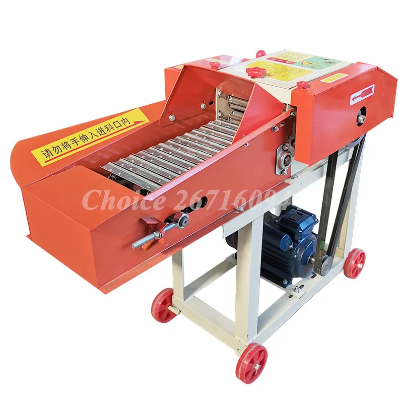 Agricultural Fodder Animal Feed Processing Machines Corn Straw Chopper Cow Sheep Animal Feed thickened stainless steel feed truck for pig cattle sheep chicken and horse breeding farm plastic hand pushed feeding