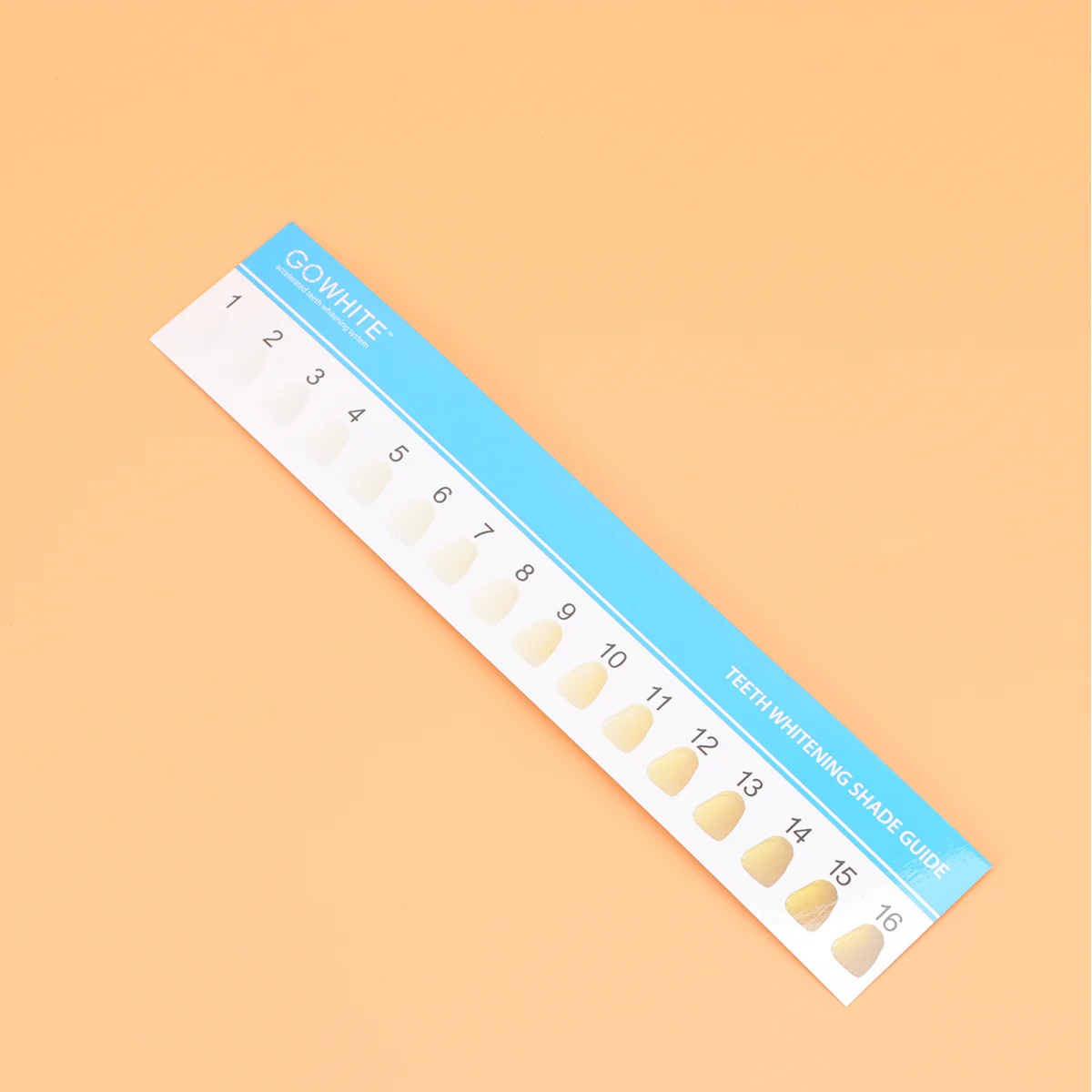 

20PCS Tooth Care Tools Guide Professional Color Comparing Tracking Shade Cleaning Tools Strip for Home Use