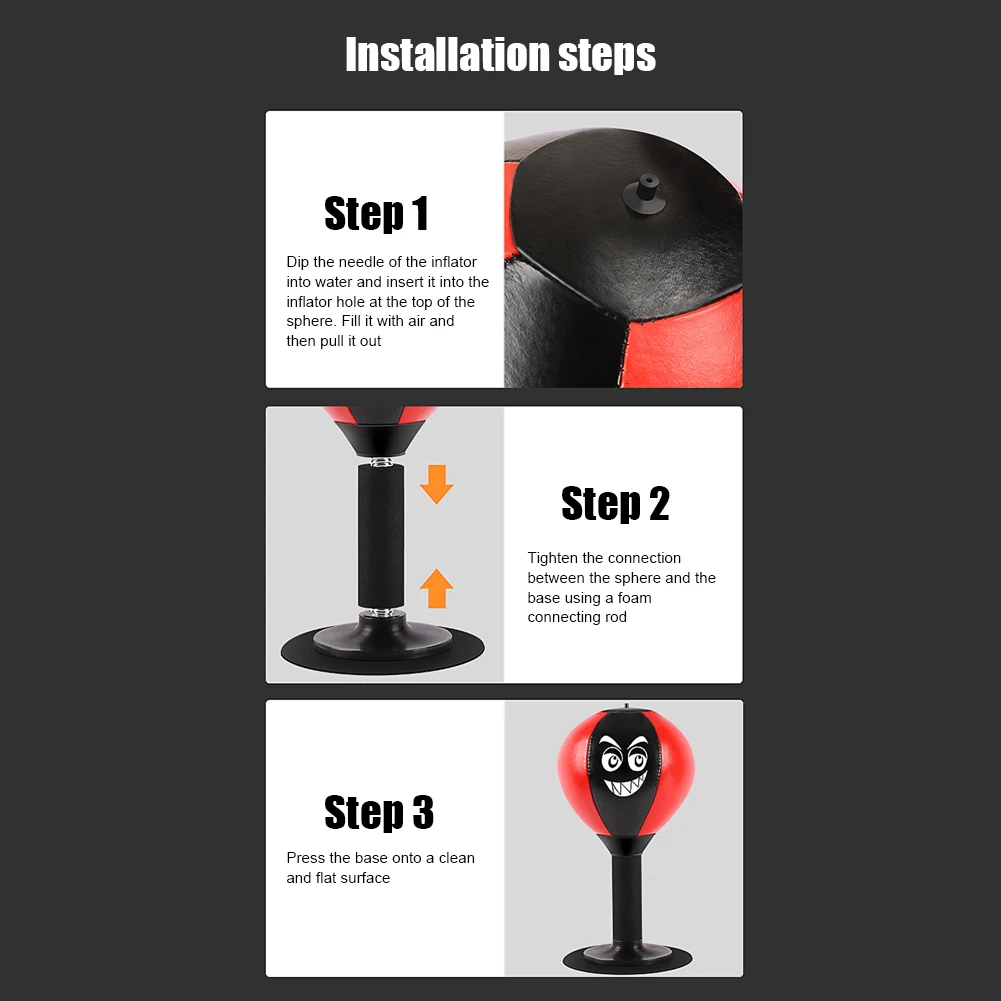 Boxing Bag Boxing Desktop Speed Ball Suction Cup Stress Buster Desktop Punching Ball Suction Cup Stress Reduction Tool, boxing punching bag,boxing speed ball