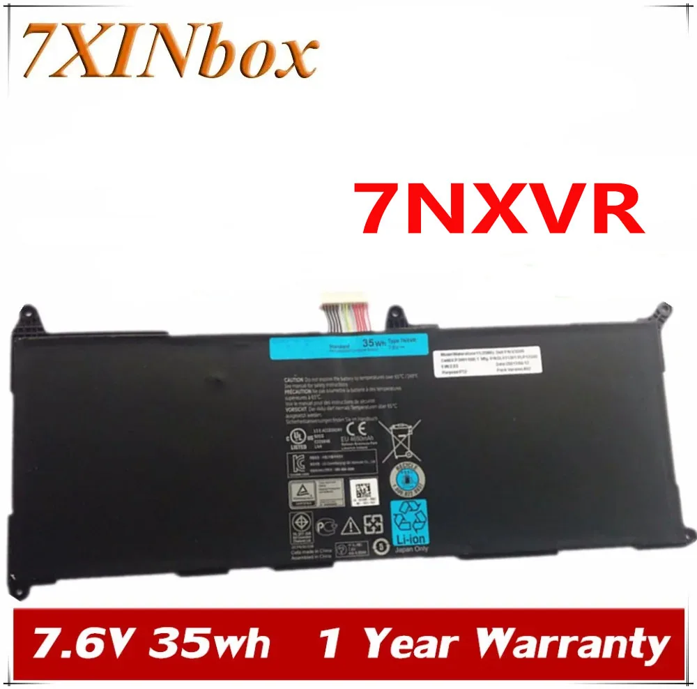

7xinbox 7,6 V 35wh Оригинальный аккумулятор для ноутбука 7nxvr для Dell 7nxvr Ultrabook Batteria