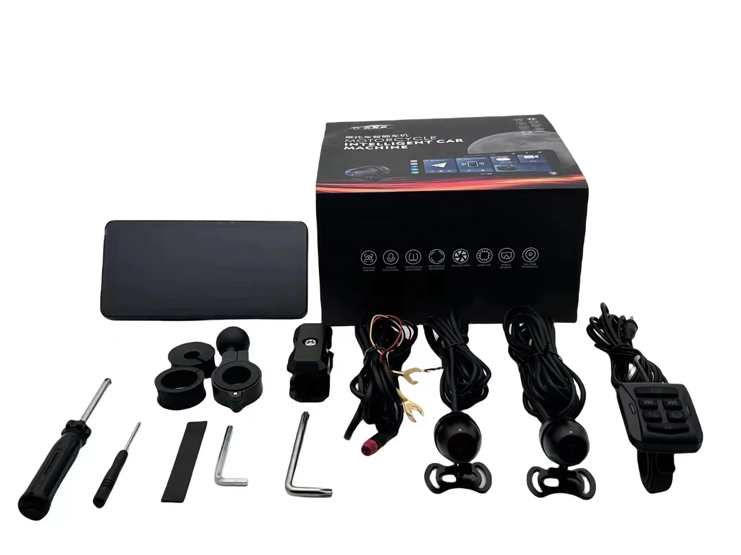 6.3인치 방수 카플레이 및 안드로이드 오토 내비게이션 BT 무선 새 상품 오토바이 및 자동차용 GPS