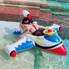 Inflatable Aircraft Swim Ring Tube Toy Baby Swimming Ring Seat for Kid Swim Circle Float Swim Pool Water Fun Toy for Children 3