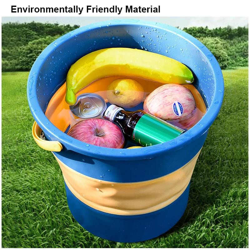 Folding Bucket Car Wash Bucket Multipurpose Car Folding Bucket Portable