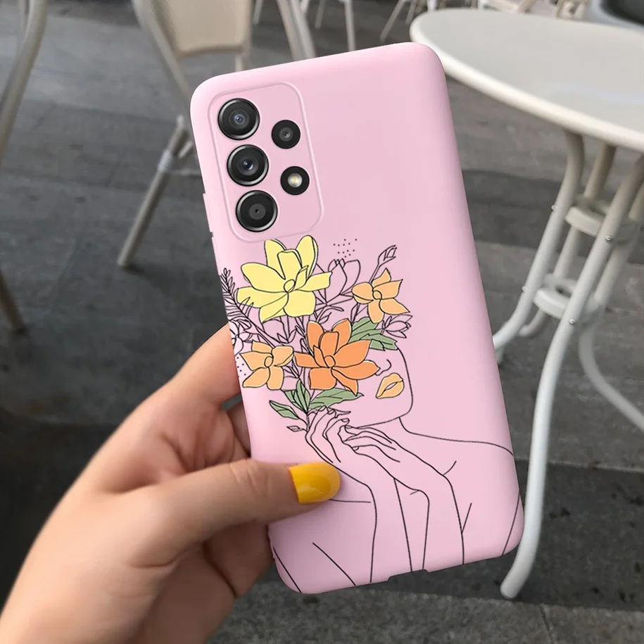 Colorful Flower Painted Soft Silicone Back Cover - Vibrant Design Protective Phone Case