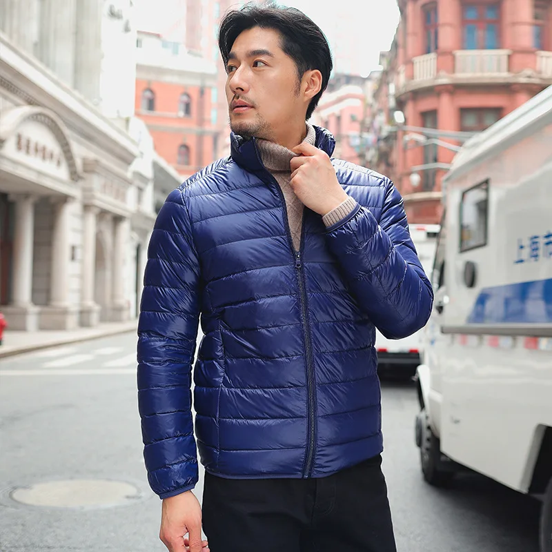 Men Puffer Jackets Autumn Winter Plus Size 10xl 11xl Warm Ultra Lightweight Packable Water-Resistant