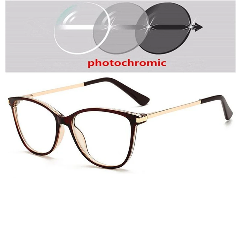 Anti Blue Light Cat Eye Myopia Glasses Women Brand Designer Spring