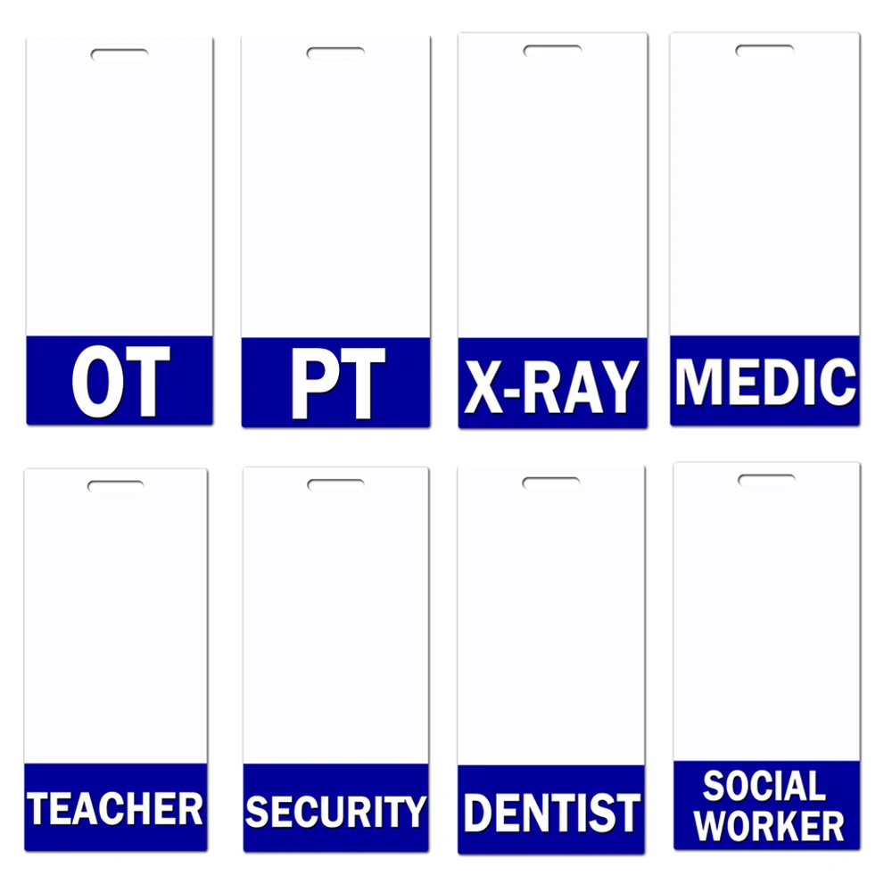 In Stock Mix Design Nome Tag Holder Ma Rn Rt Insegnante Vertical Badge Buddy Per Impiegati Ospedalieri