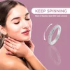 Fidget Anxiety Ring Drive Away Your Anxiety Stainless Steel Spinner Band Rings Cubic Zirconia Rings With Gift Box 3