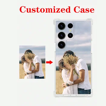Cover posteriore morbida in silicone trasparente personalizzata con foto fai da te per Samsung Galaxy A13 A23 A33 A53 A14 A34 A54 A15 A25 A55