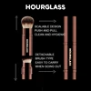 Hourglass Makeup Brush- No.26 Double Head Retractable Foundation Brush Fiber Smudge Face Makeup Brush 2