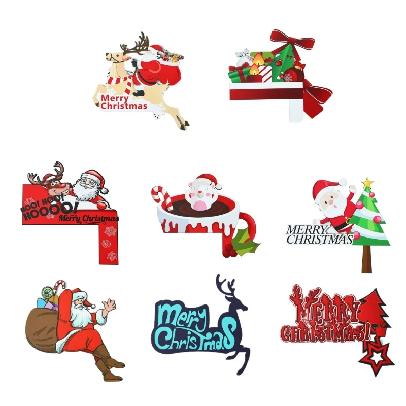 

Fun and Festive Christmas Door Corner Sign Photo Props and Wonderful Gift for Friends Family Warm and Happy Atmospheres