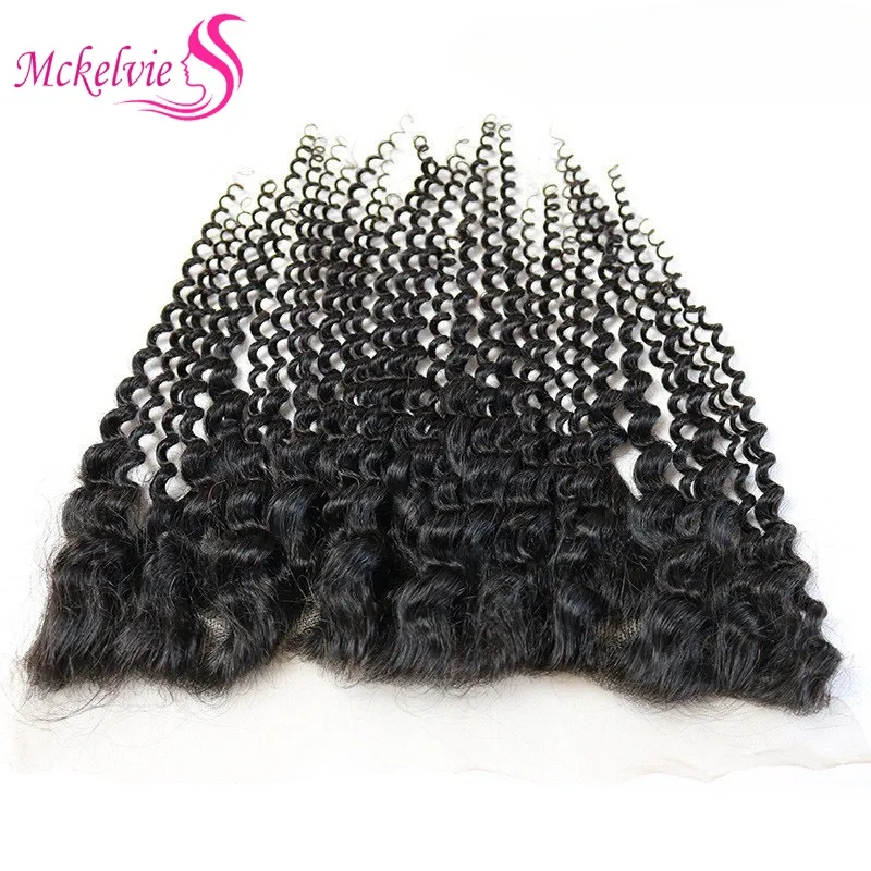 Afro Kinky Curly 13x4 Lace Frontal Closure Human Hair Transparent Lace Brazilian Virgin Hair Closure Soft and Silky