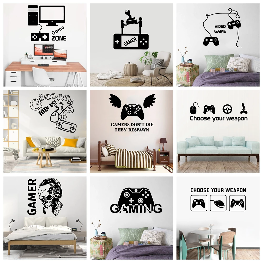 

1 pc Drop Shipping Game Wall Sticker Home Decoration Accessories For Home Decor Living Room Bedroom Background Wall Art Decal