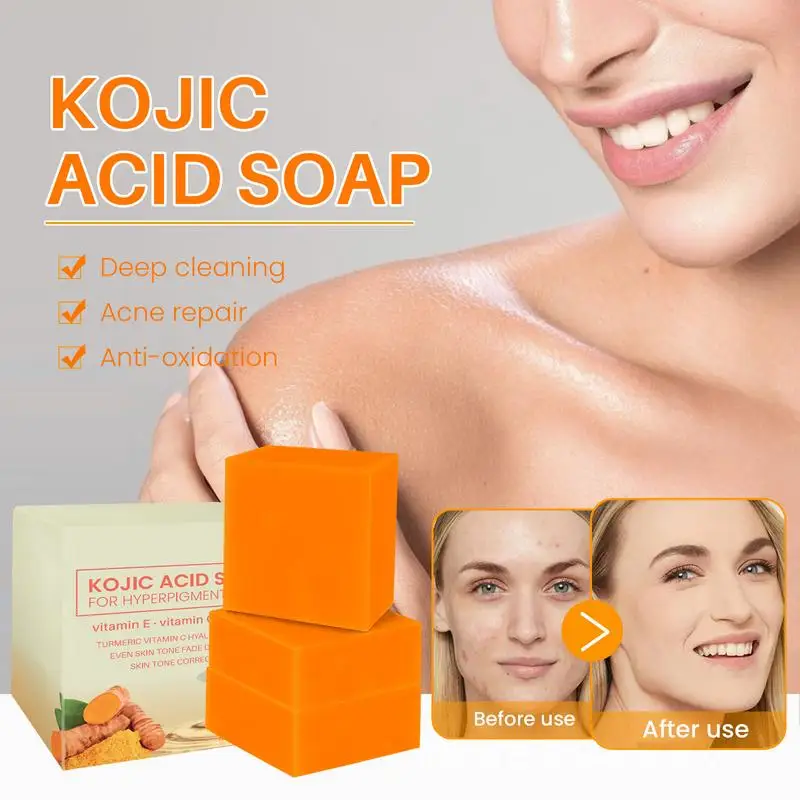3PCS Skin Brightening Natural Exfoliant Turmeric Face Wash Brightening Soap Turmeric Clear Skin Liquid Soap