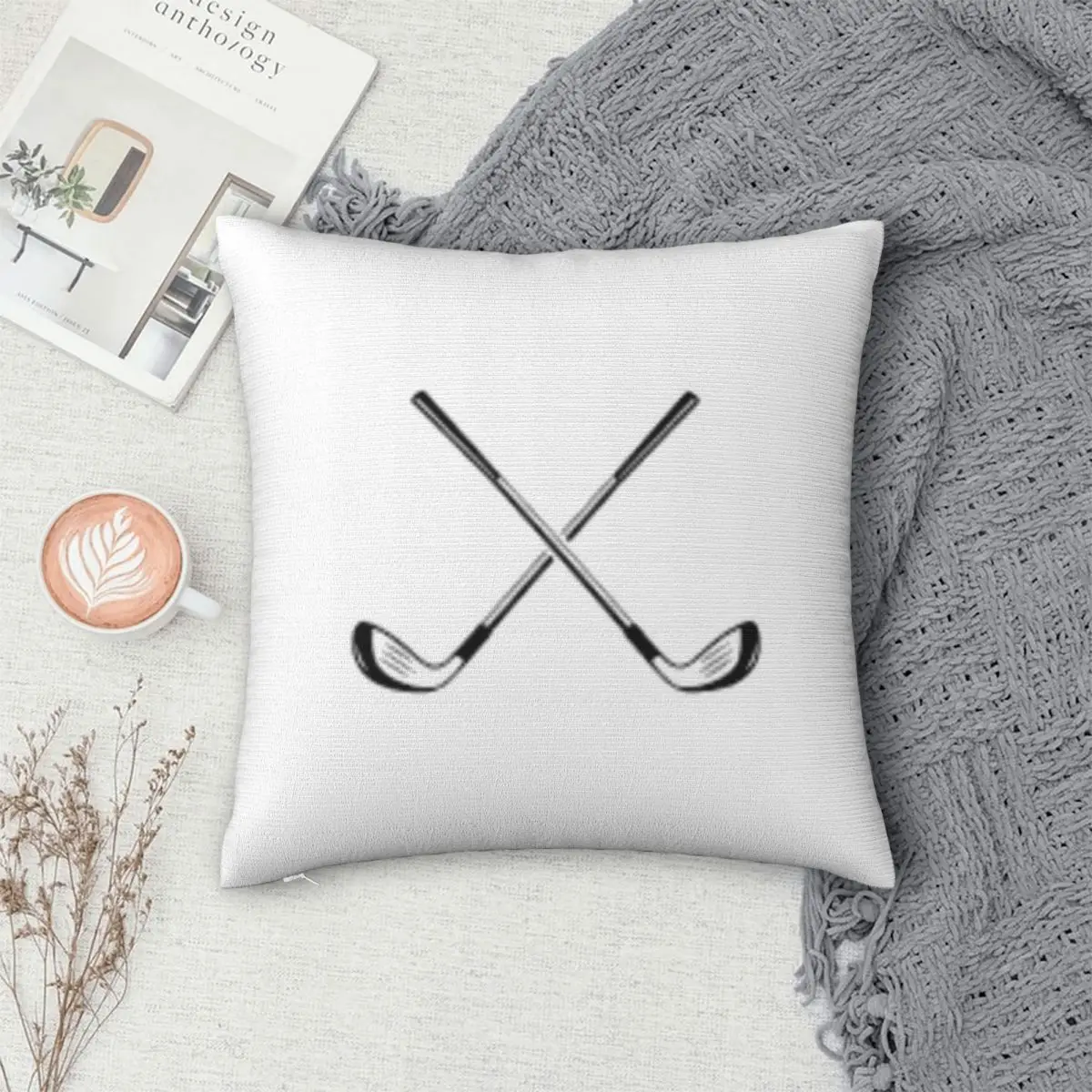 

Golf Golf Clubs Golf Ball Pillowcase Polyester Pillows Cover Cushion Comfort Throw Pillow Sofa Decorative Cushions Used for Home