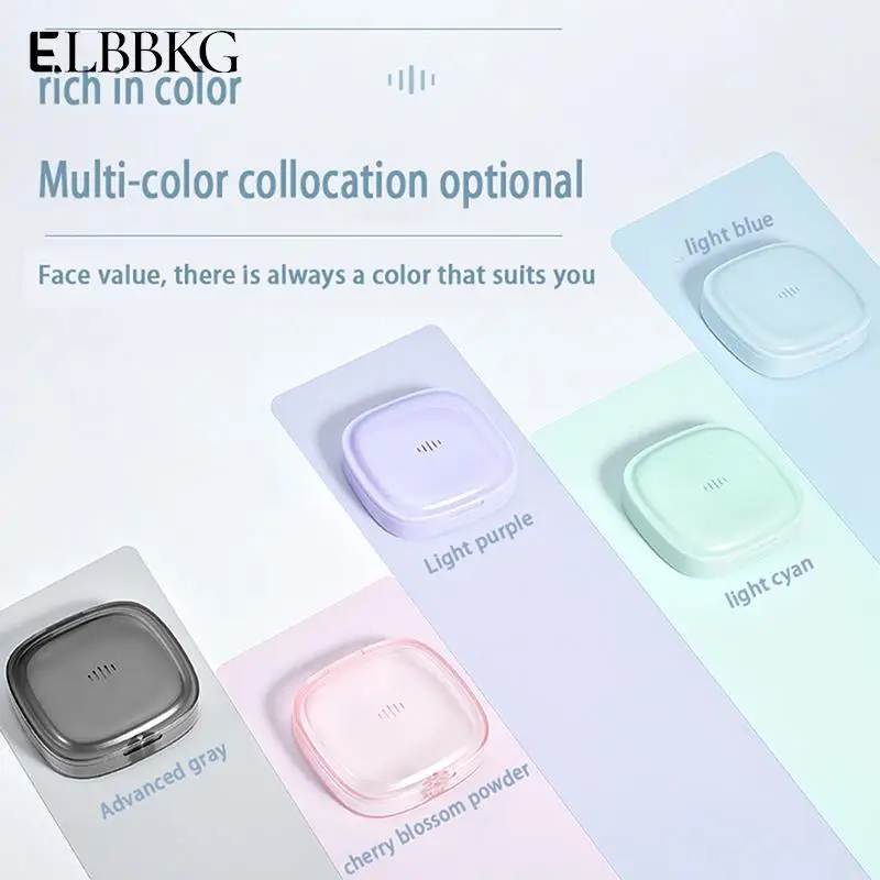 

Portable Belt Case Orthodontic Retainer Double Layer Braces Storage Box Soaking Invisible Teeth Denture Cleaning Tooth Storage