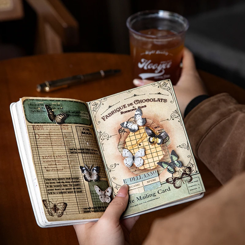 Vintage Classic Collection Journal - 30-Page Retro Notebook for Scrapbooking and Journaling