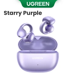 Open - Ear Wireless Bluetooth Sports Earbuds with Earhooks & Built - In Mic (Purple)