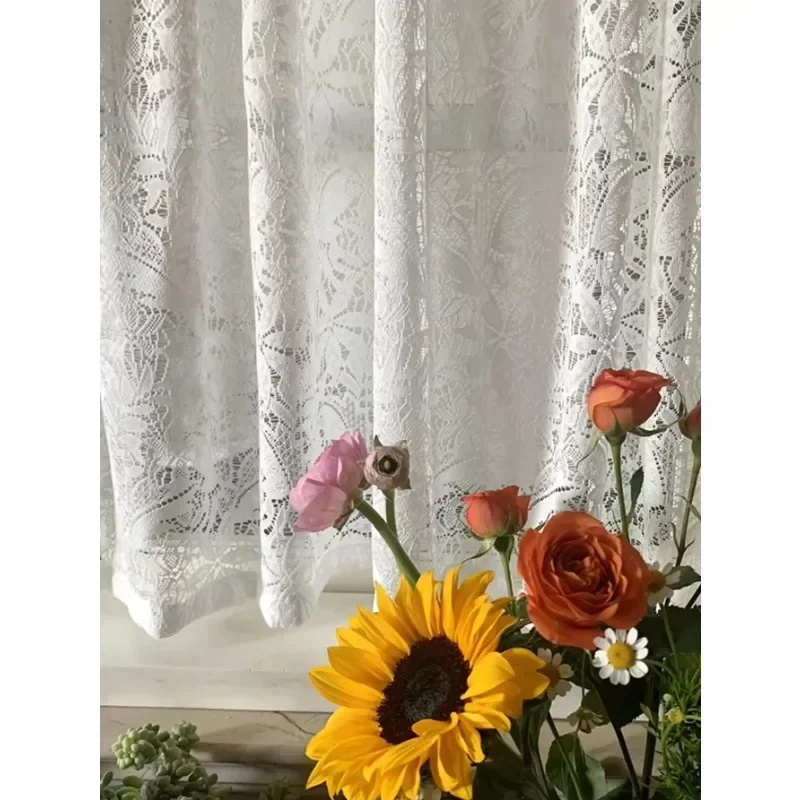 Curtains For Living Room French Lace Window Curtain 2025 New 1PC Modern Simple Simplicity Simple Lines 3